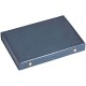 Coffret en simili cuir bleu vide pour 4 plateaux