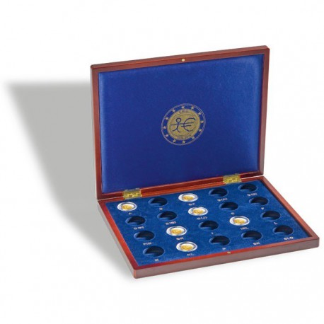 Coffret en bois pour 20 pièces de 2 euros sous...