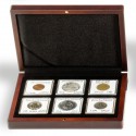 Ecrin numismatique 6 cases carrées pour Quadrum ou étuis cartonnés