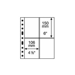 Feuilles GRANDE 4 poches transparentes