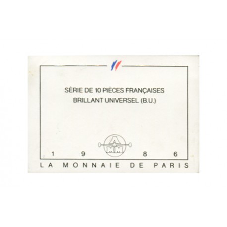 SERIE en Francs BU -  France 1986