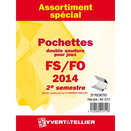 Assortiment de pochettes 2014-2ème semestre (double soudure) 