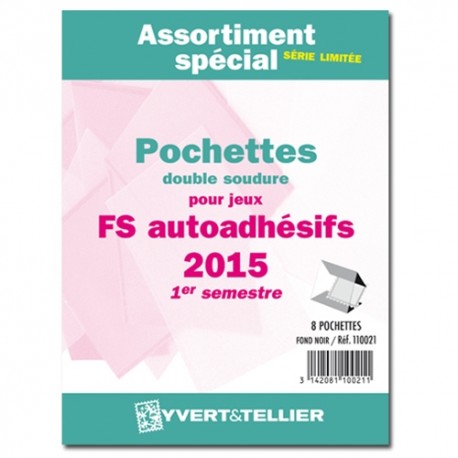 Assortiment de pochettes Auto Adhésifs 2015- 1er semestre (double soudure) 