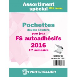 Assortiment de pochettes Auto Adhésifs 2015 FS 2ème semestre (double soudure) 