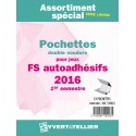 Assortiment de pochettes Auto Adhésifs 2016 FS 1ème semestre (double soudure)