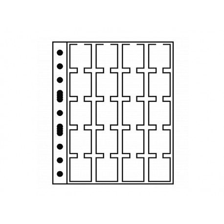 Classeur numismatique + 5 feuilles plastique 