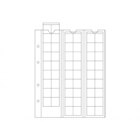 Feuilles OPTIMA 20, 54 cases jusqu'à 20 mm