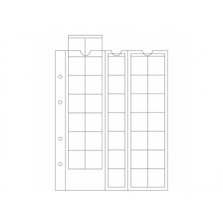 Feuilles OPTIMA 27 , 35 cases jusqu'à 27 mm