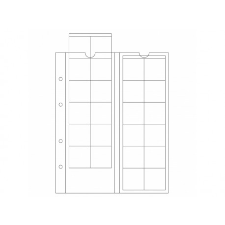 Feuilles OPTIMA 34, 24 cases jusqu'à 34 mm