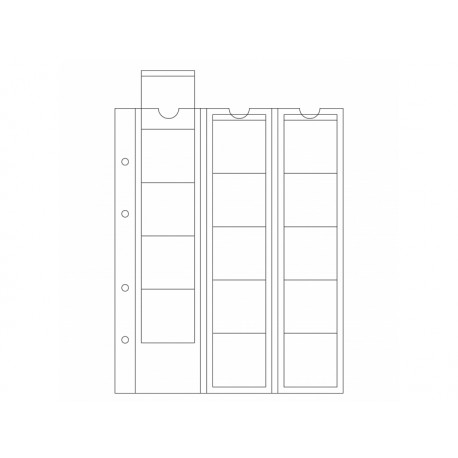 Feuilles OPTIMA 42, 15 cases jusqu'à 42 mm