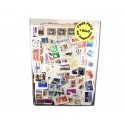 1 kilo de timbres du monde sur fragment