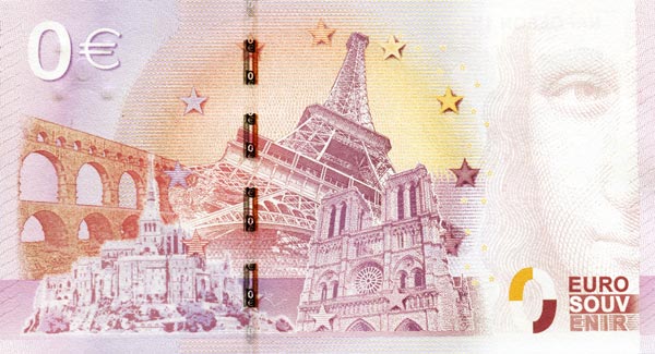 face commune billet euro souvenir