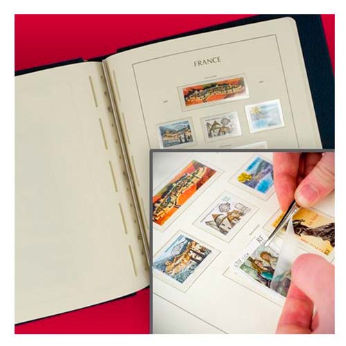 Exemple de feuilles SF de chez Leuchtturm pour classer vos timbres