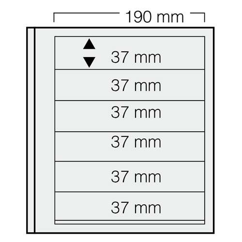 Exemple de feuilles Spécial DUAL pour classer vos timbres de chez SAFE